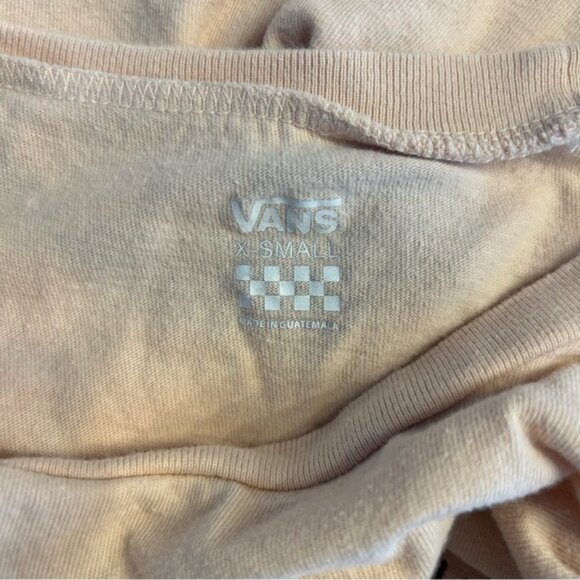 Vans Women’s Peach and Black Tiger Skull Graphic T-Shirt, Size XS - Picture 6 of 6